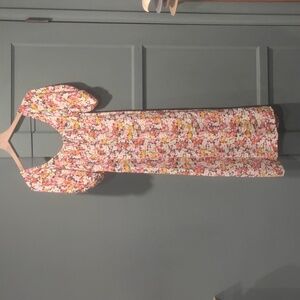 True Romance Midi Dress,floral pattern and mid-calf length